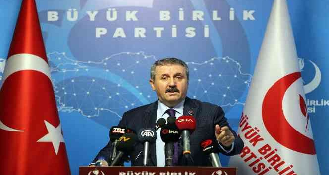 BBP Genel Başkanı Destici: “PKK’ya desteği keserlerse Türkiye NATO üyeliklerine neden hayır desin”