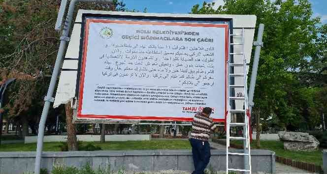 Başkan Özcan’dan “Bolu Belediyesi’nden geçici sığınmacılara son çağrı” ilanı