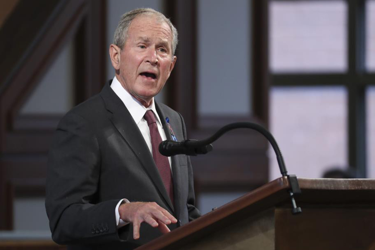 Eski ABD Başkanı Bush&#039;tan &#039;Irak&#039; gafı