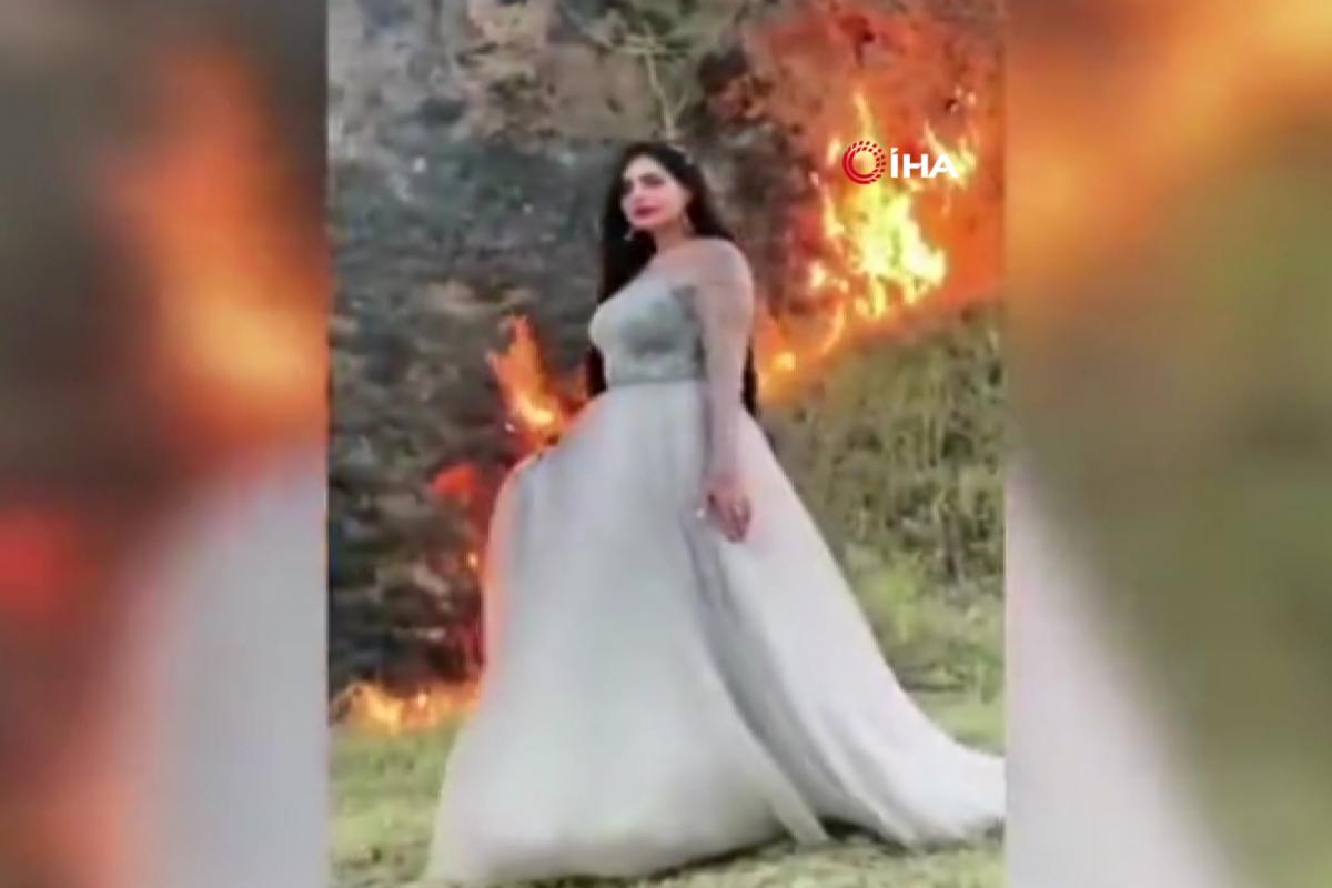 Sosyal medya fenomenin TikTok videosu çekmek için orman yangını çıkardığı iddia edildi