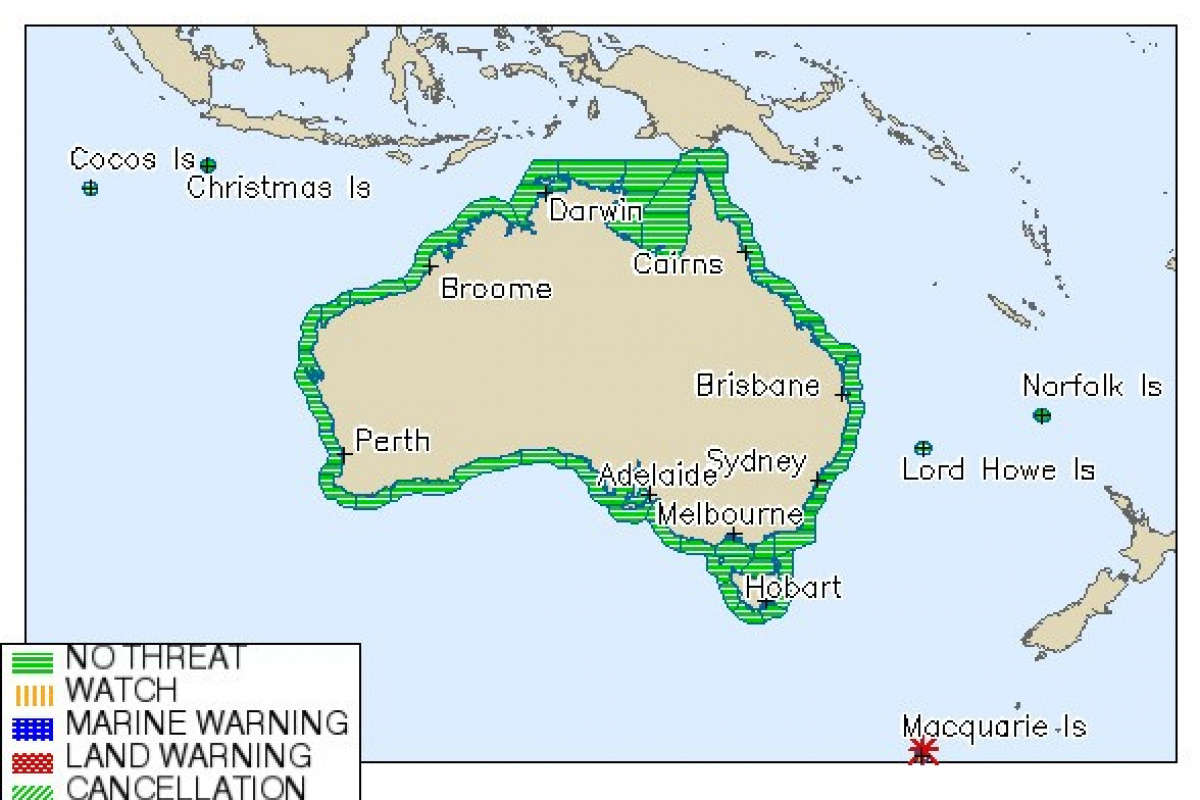 Avustralya'nın Macquarie Adası açıklarında 6.9 büyüklüğünde deprem