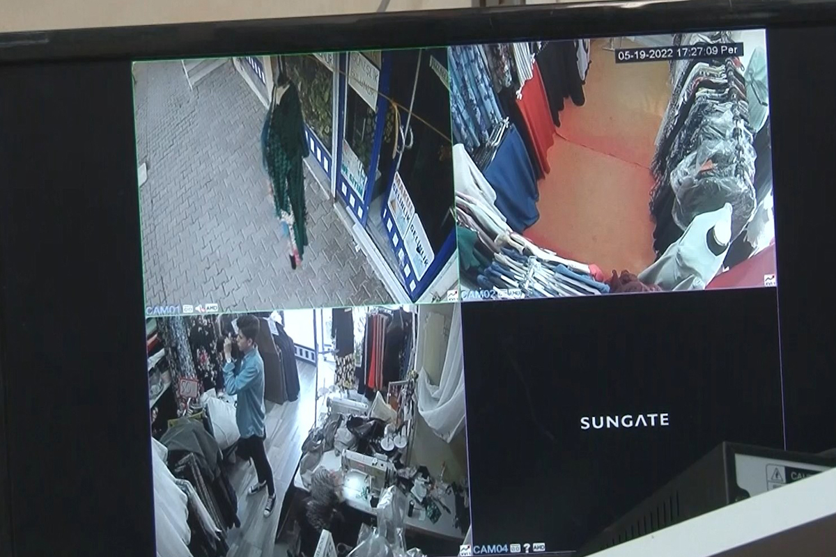 Dükkanına hırsız dadanan kadın terzi isyan etti: Hırsızlık anı kamerada