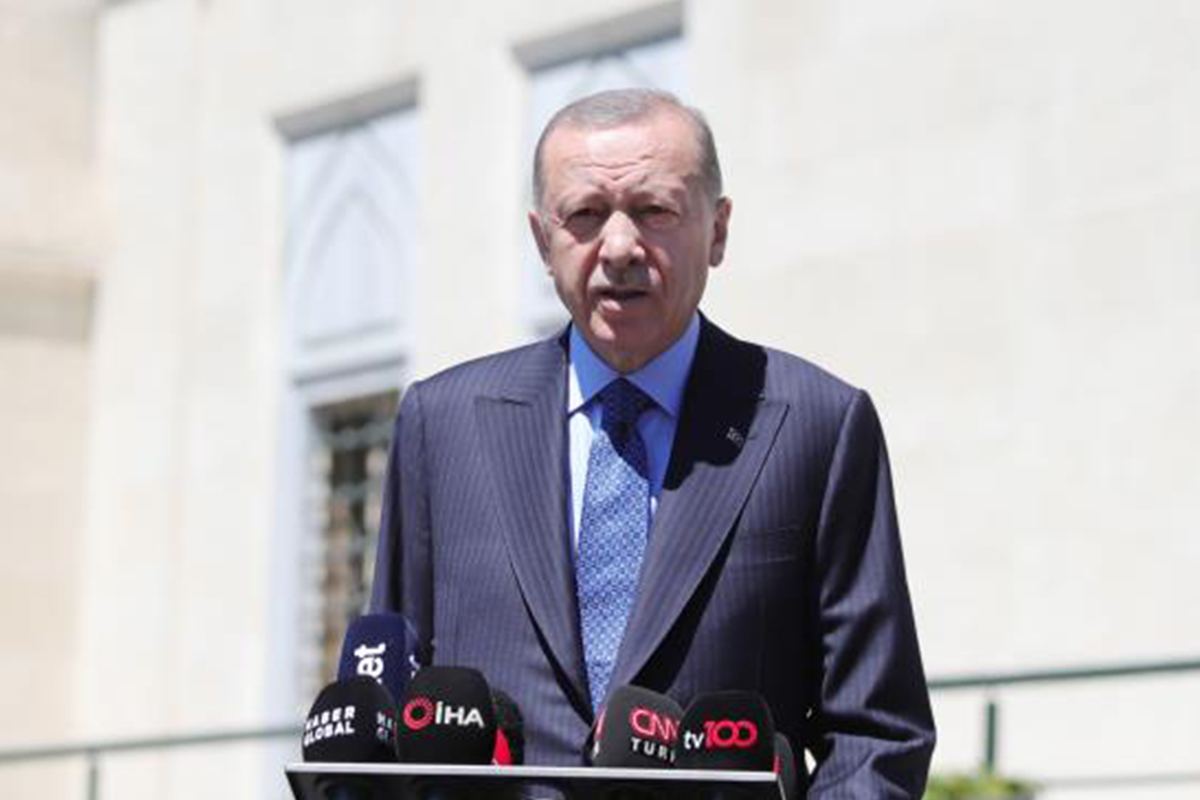 Cumhurbaşkanı Erdoğan: 'Terör örgütlerinin bir güvenlik örgütü olan NATO'ya girmesine evet diyemeyiz'