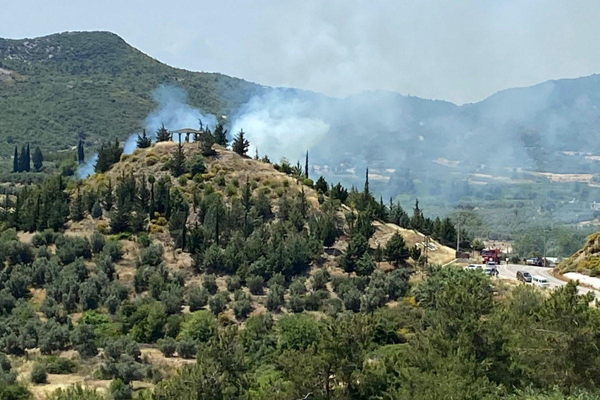 Antalya&#039;da orman yangını büyümeden söndürüldü