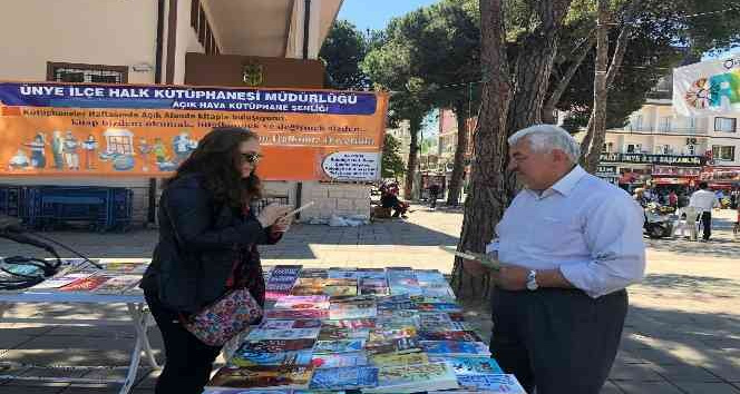 Ünye’de açık hava kütüphane şenliği