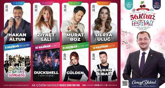 56. Kiraz Festivali programı belli oldu