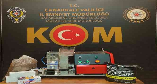 Çanakkale’de kaçak tütün operasyonu