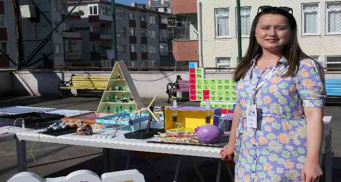 Giresun’da 5 Dil 2 Beceri Festivali’nde öğrenciler çalışmalarını sergilediler