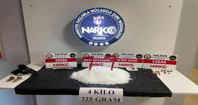 Yalova’daki uyuşturucu operasyonlarında 4 tutuklama