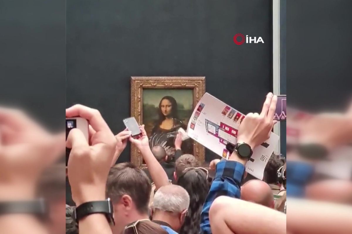 Louvre Müzesi’ndeki Mona Lisa tablosuna pastalı saldırı