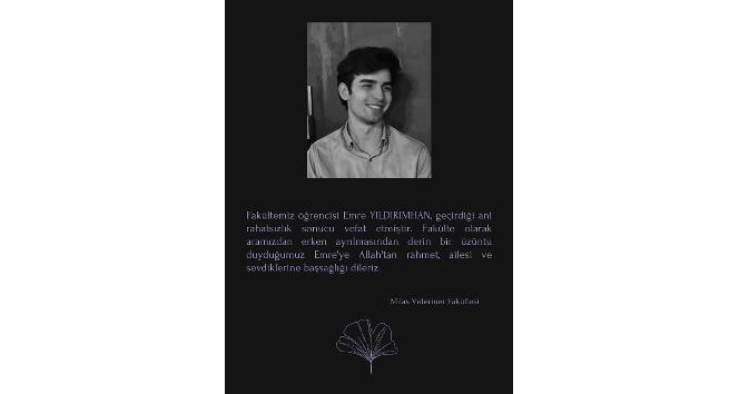 Milas Veteriner Fakültesi öğrencisi kalbine yenik düştü