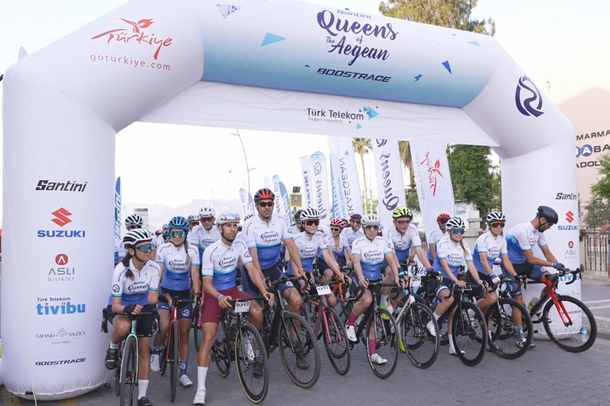 &#039;Santini Queens Of The Aegean Boostrace&#039; bisiklet yarışı Marmaris’te gerçekleşti