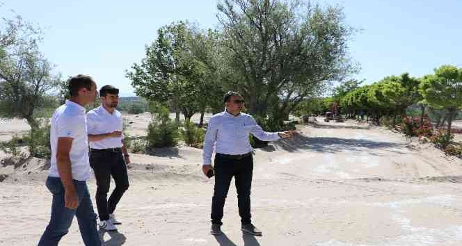 Bedre Plajı yaz sezonu için hazırlanıyor