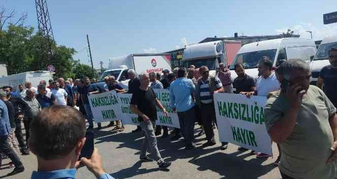 Kapıkule’de tır şoförlerinden eylem