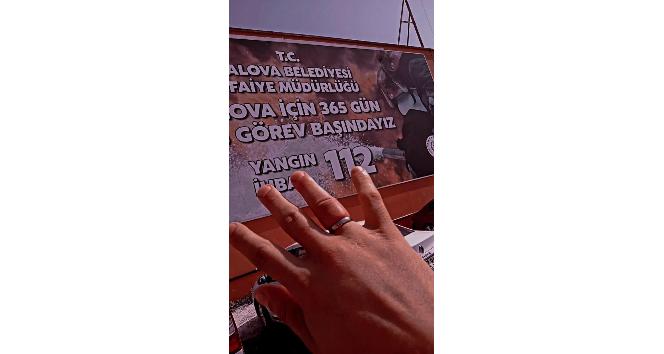 Yalova’da parmağa sıkışan yüzüğü itfaiye ekipleri çıkardı