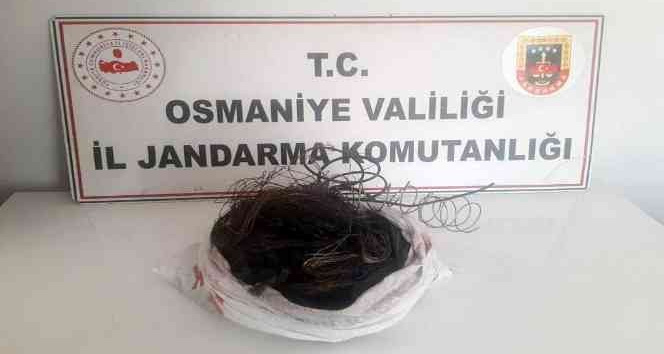 Enerji nakil hattından kablo çalan şahıslar yakalandı