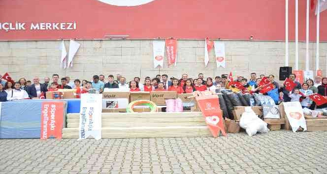 Ordu’da 9 özel eğitim okuluna spor malzemesi desteği