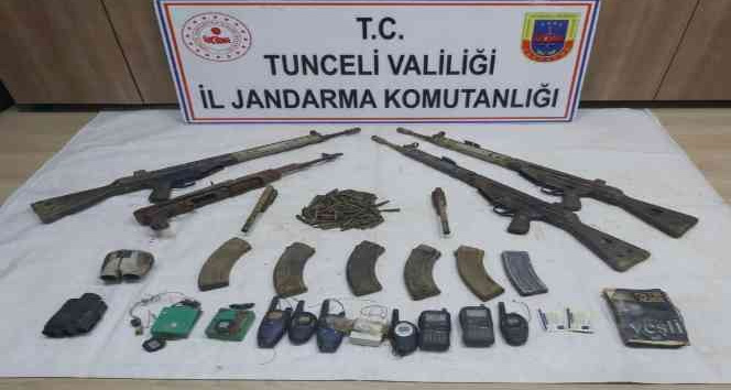 Tunceli’de Eren-Abluka7 operasyonunda silah ve yaşam malzemesi ele geçirildi