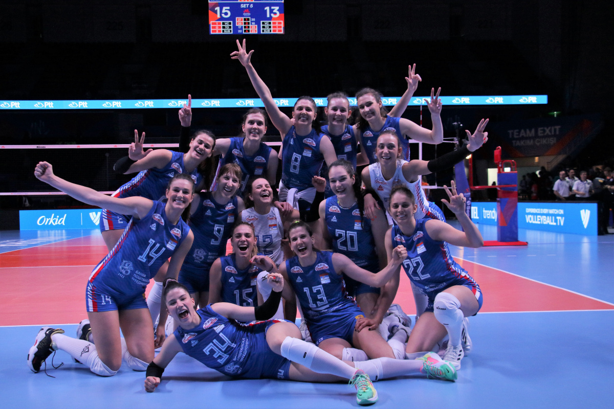 FIBV Milletler Ligi: Sırbistan: 3 - Hollanda: 2