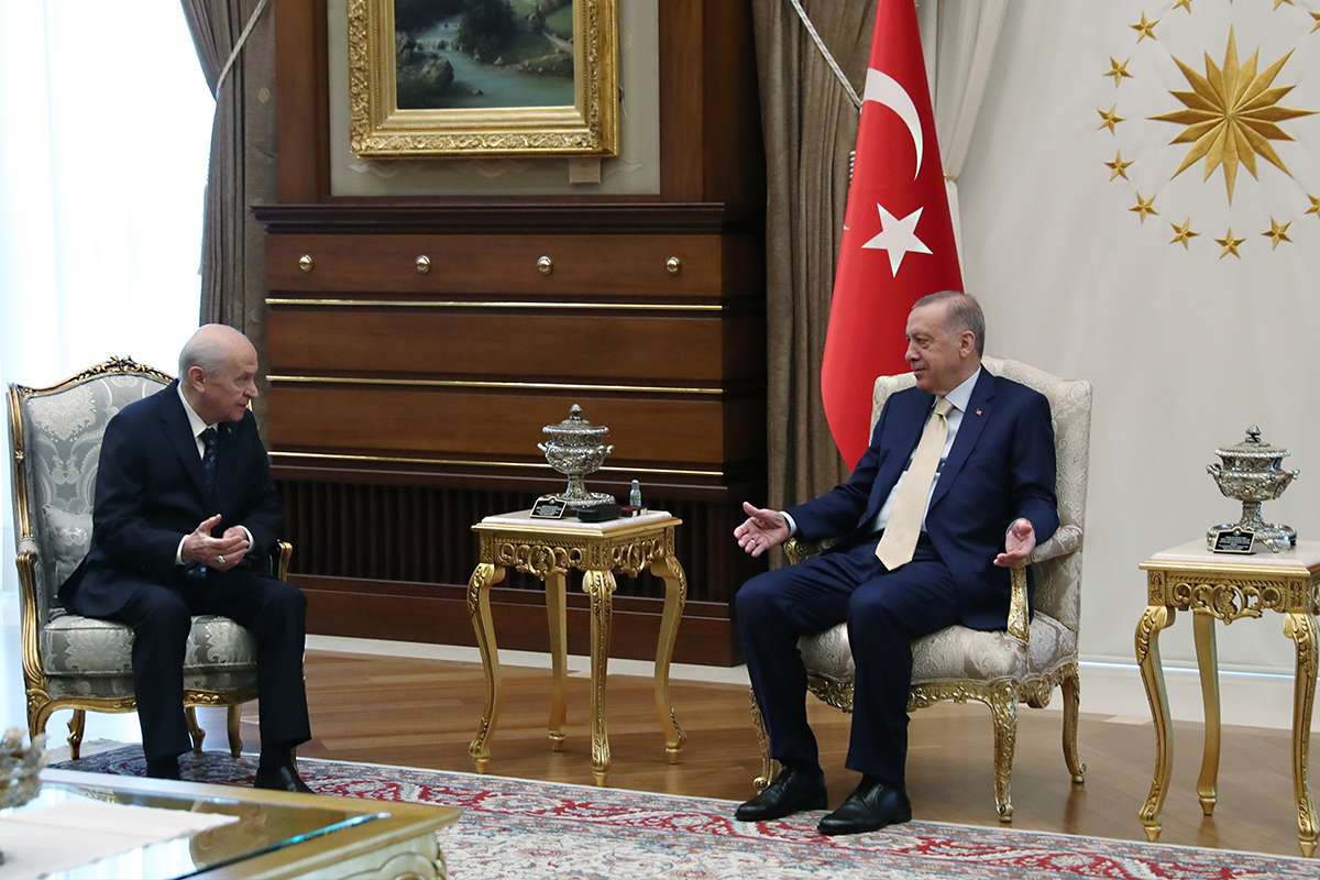 Cumhurbaşkanı Erdoğan, Beştepe&#039;de Bahçeli’yle görüştü