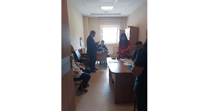 Korkmaz, Bayat Devlet Hastanesi çalışanları ile bir araya geldi