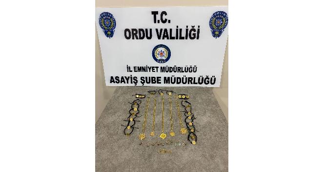 Ordu’da kuyumcu hırsızları tutuklandı
