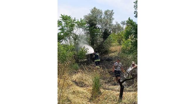 Altınova’da ot yangını kısa sürede söndürüldü