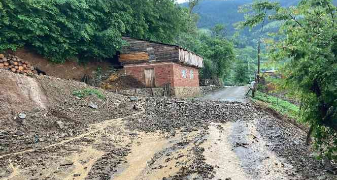 Gümüşhane’de aşırı yağış sele neden oldu