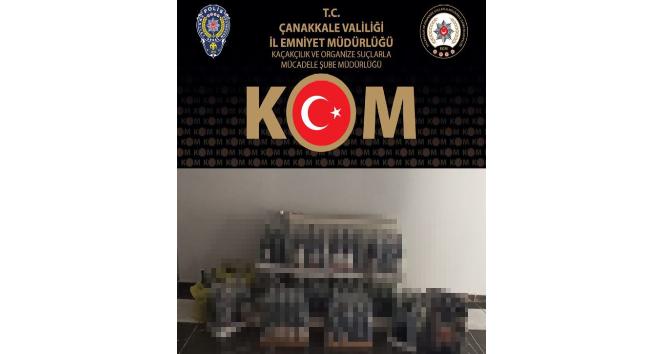 Çan’da kaçak içki ele geçirildi