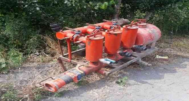 Çalınan tarım aleti bulunup sahibine teslim edildi