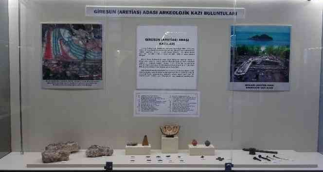 Giresun Adası’ndaki buluntular müzede sergilenmeye başlandı