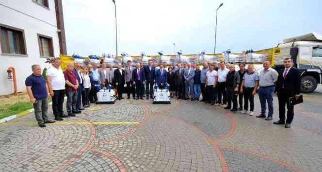 Kırklareli’de 25 köy muhtarlığına ilaçlama makinesi dağıtıldı