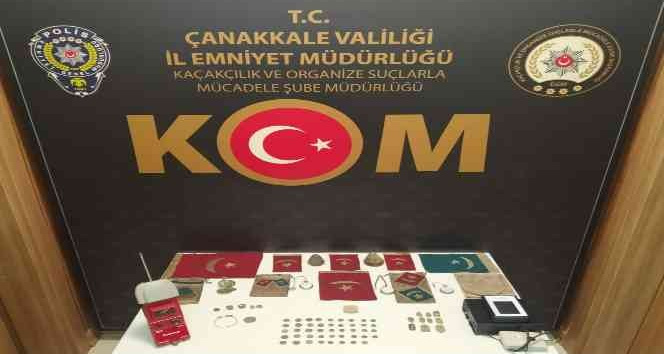 Çanakkale’de tarihi eser operasyonu