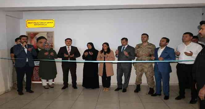 Van’da şehit olan polisin adına Cizre’de kütüphane açıldı