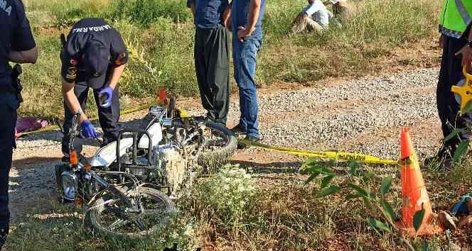 Devrilen motosikletin sürücüsü yaşamını yitirdi