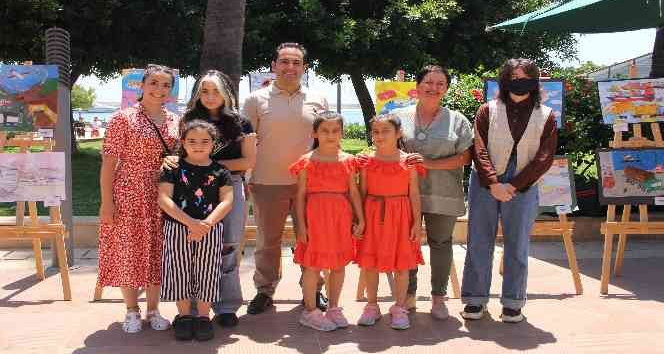 Çocukların ‘Lojistik’ yarışmasındaki resimleri sergileniyor