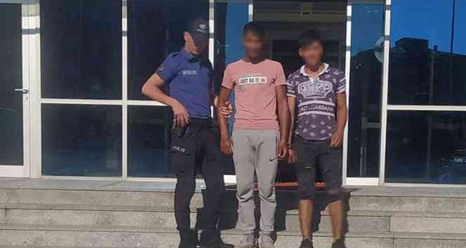 40 bin liralık kablo çalan biri çocuk 2 kişi tutuklandı