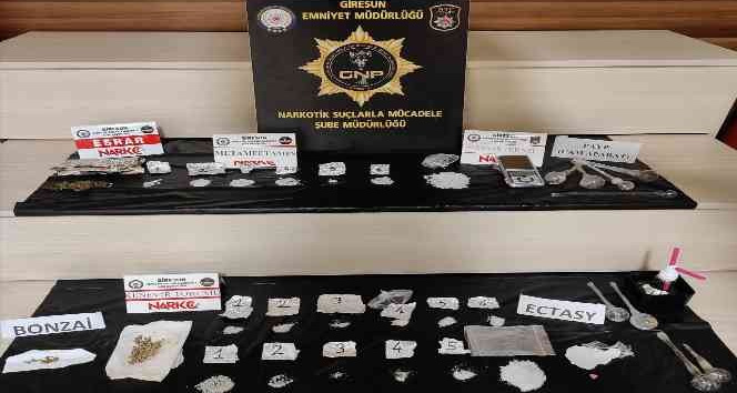Giresun’da uyuşturucu operasyonu 10 gözaltı