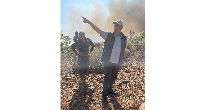 Bakan Kirişci Marmaris’teki yangın bölgesinde incelemelerini sürdürüyor