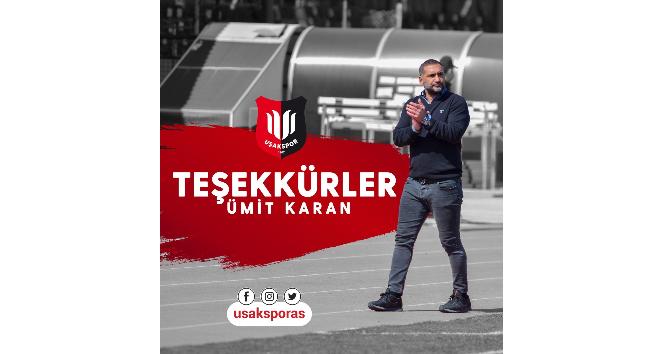 Uşakspor’da Ümit Karan dönemi sona erdi