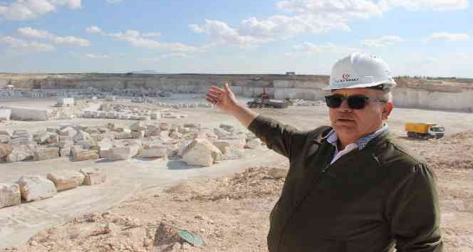 Karaman’ın traverteni dünyaya satılıyor