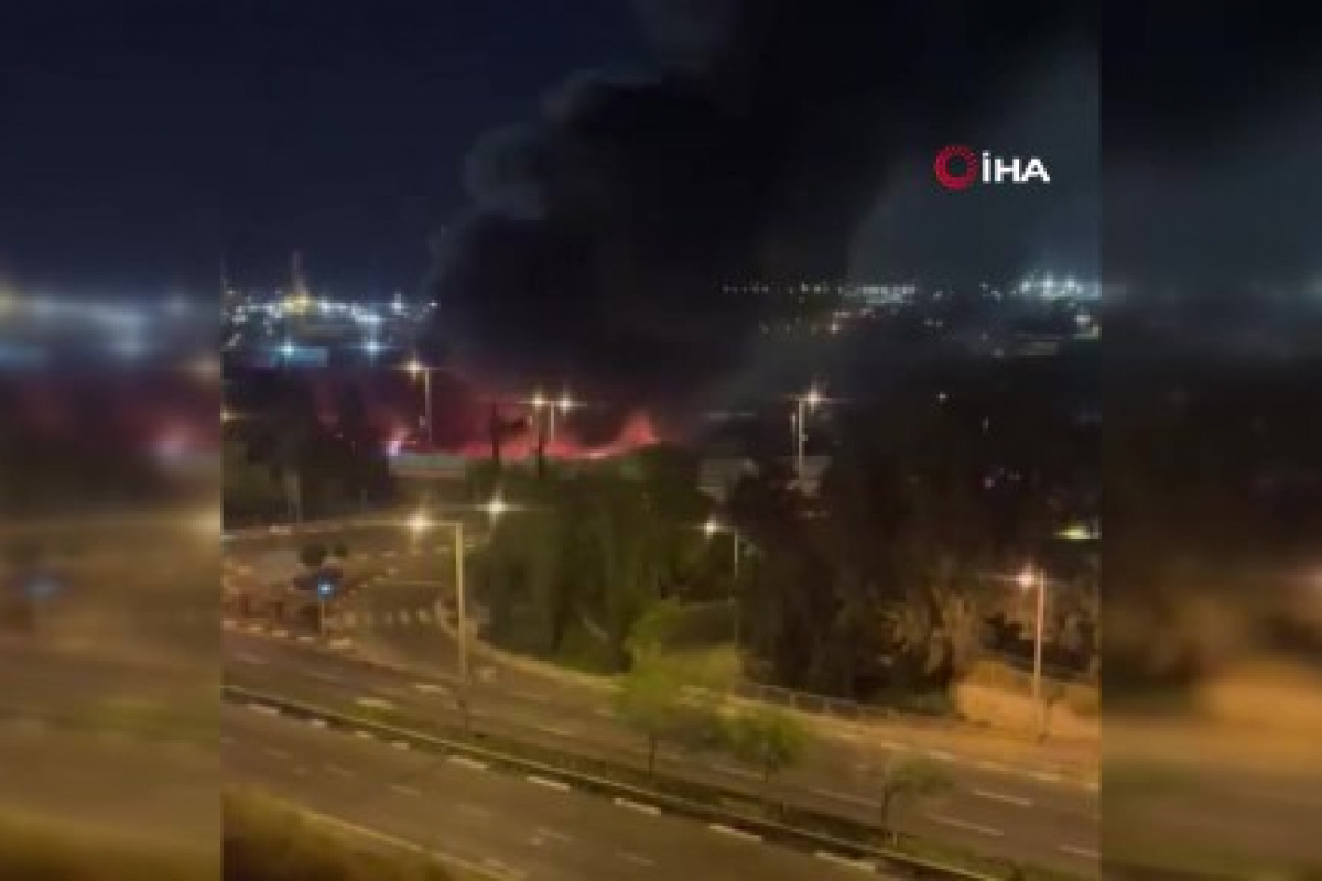İsrail'de sanayi tesisinde yangın