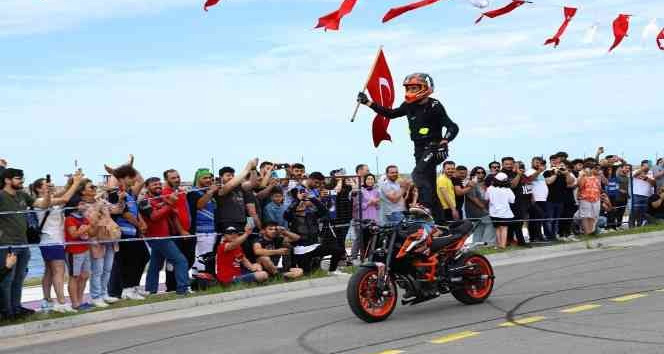 Ordu, motosiklet tutkunlarını ağırladı