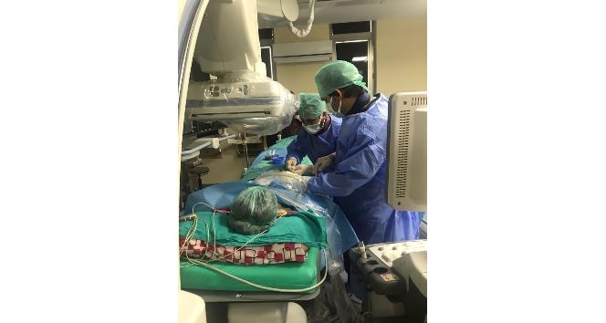 Karaman’da ilk kez çocuk hastaya anjiyo yapıldı