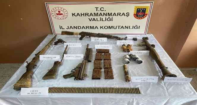 Kahramanmaraş’ta çok sayıda silah ve mühimmat ele geçirildi