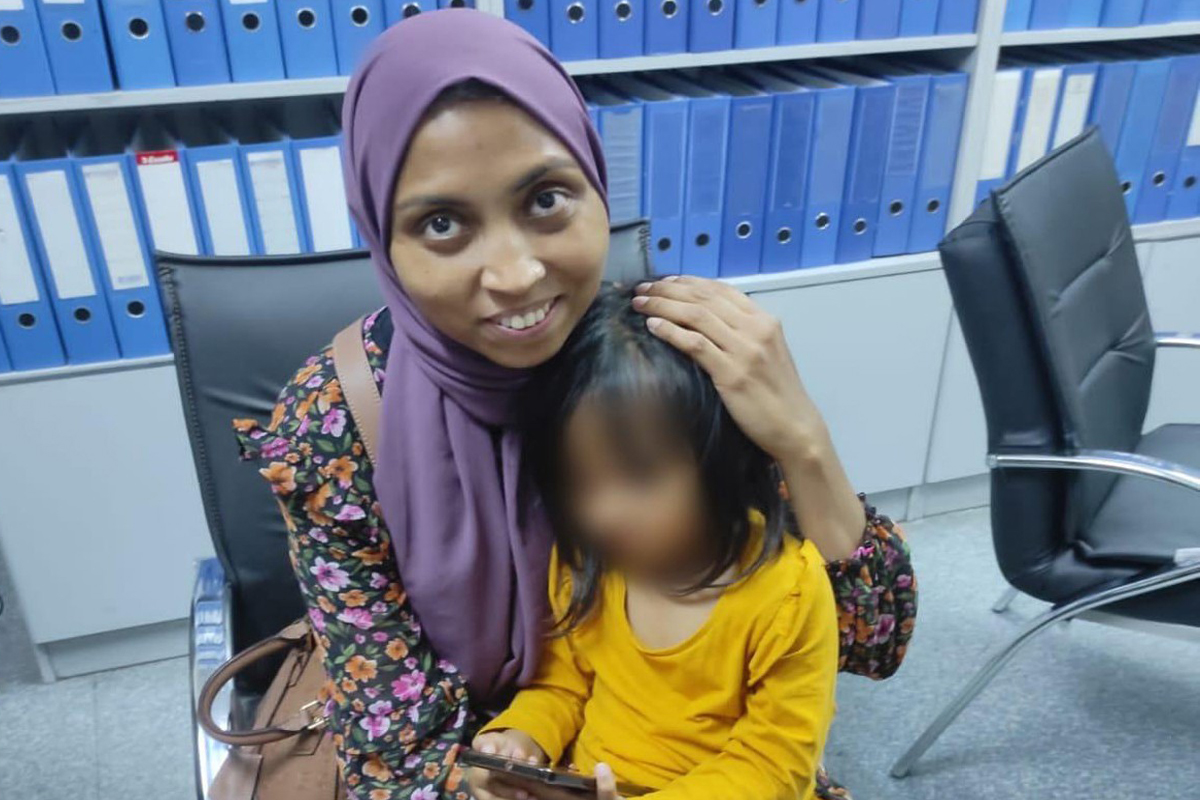 İHA sesini duyurdu, Bangladeşli kadın kaçırılan kızına kavuştu
