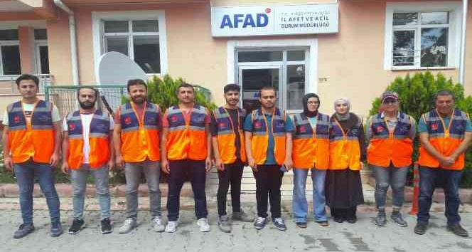 Kırşehir’den sel bölgesine 13 AFAD gönüllüsü hareket etti