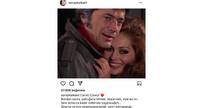 Ünlü isimlerden Cüneyt Arkın paylaşımı