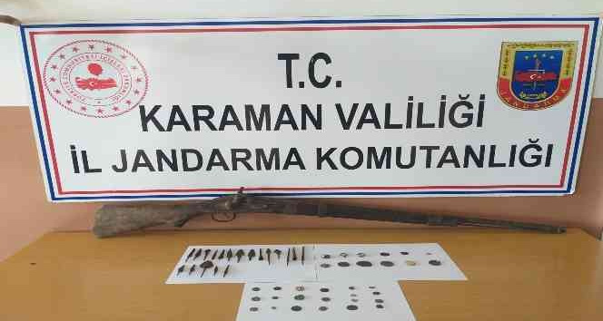 Karaman’da tarihi eser operasyonu