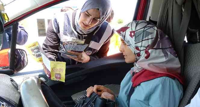 Yozgat emniyetinden sürücülere “Kadına el kalkamaz” uygulaması